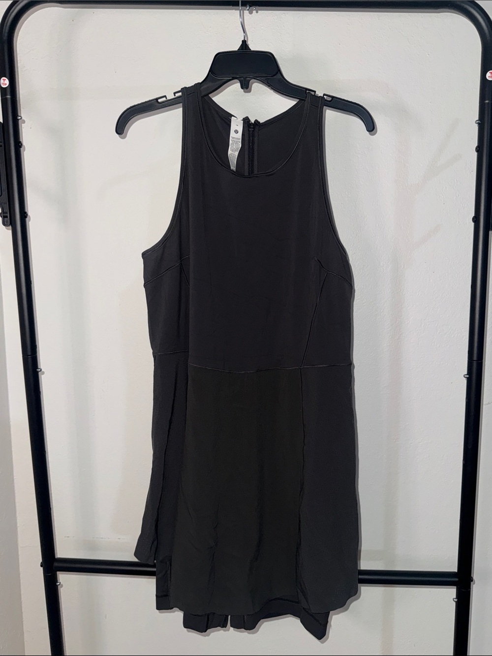 lululemon athletica Black Women's Dress/Skort Sz 14 athleisure pickleball sports